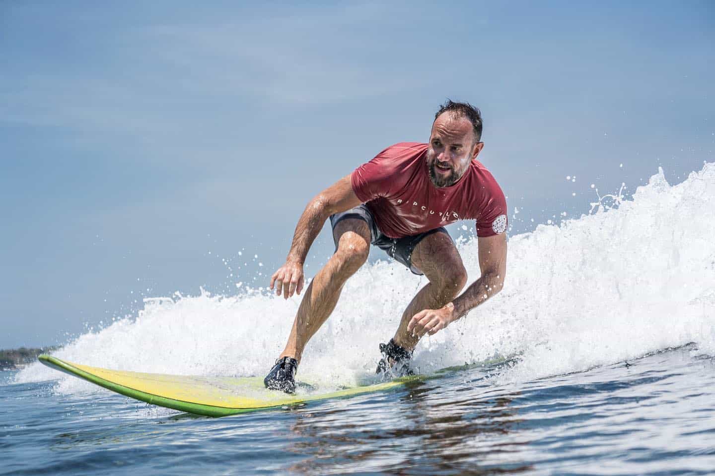 Barefoot surfing deals