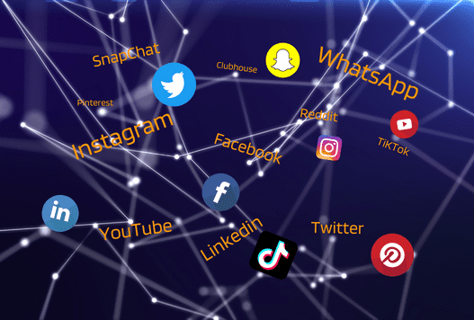 Social Media Spider Web